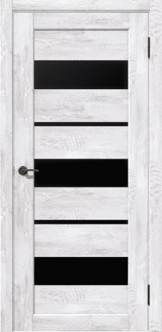 Дубрава Сибирь Межкомнатная дверь Параллель Стекло черное, арт. 29146