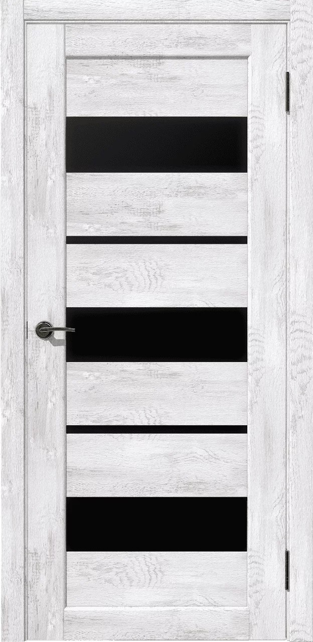 Дубрава Сибирь Межкомнатная дверь Параллель Стекло черное, арт. 29146 - фото №3