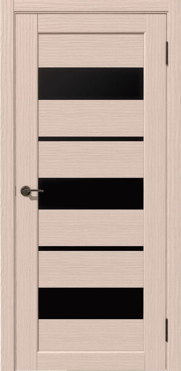 Дубрава Сибирь Межкомнатная дверь Параллель Стекло черное, арт. 29146 - фото №2