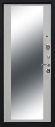 Входная металлическая дверь Феррони 10 см Монарх Зеркало 2 замка 1.4мм металл (Венге + МДФ)