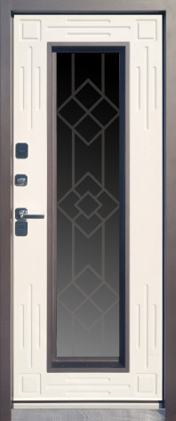 Рус комплект Входная дверь Прима Термо Серо-Коричневый, арт. 0007573