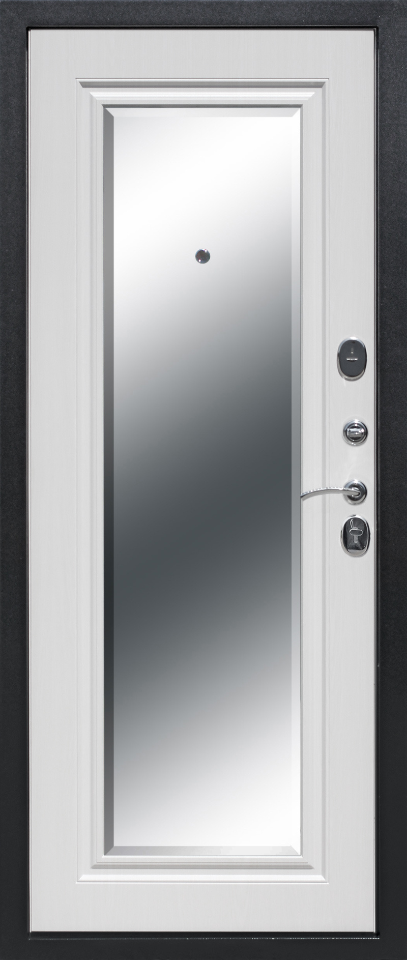 Феррони Входная дверь 7,5 см Гарда серебро зеркало фацет, арт. 0000604 - фото №1