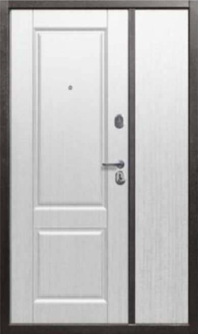 Снаб ДВ Входная дверь Тайга 7 см Клен белый 1200*2050, арт. 0006338 - фото №1